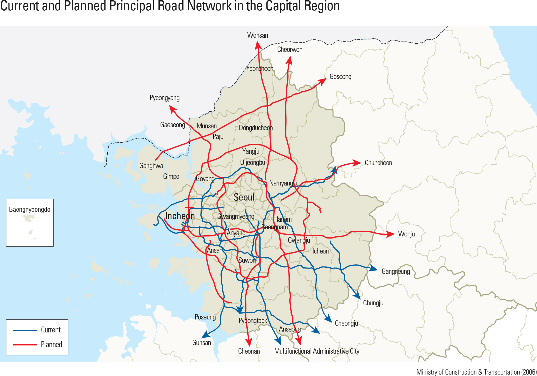  Current and Planned Principal Road Network in the Capital Region