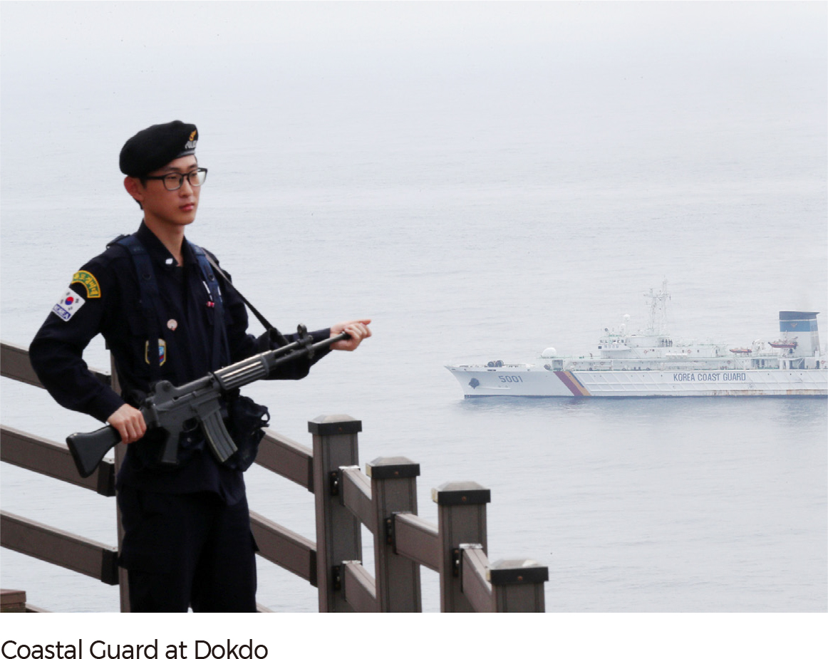 Coastal Guard at Dokdo