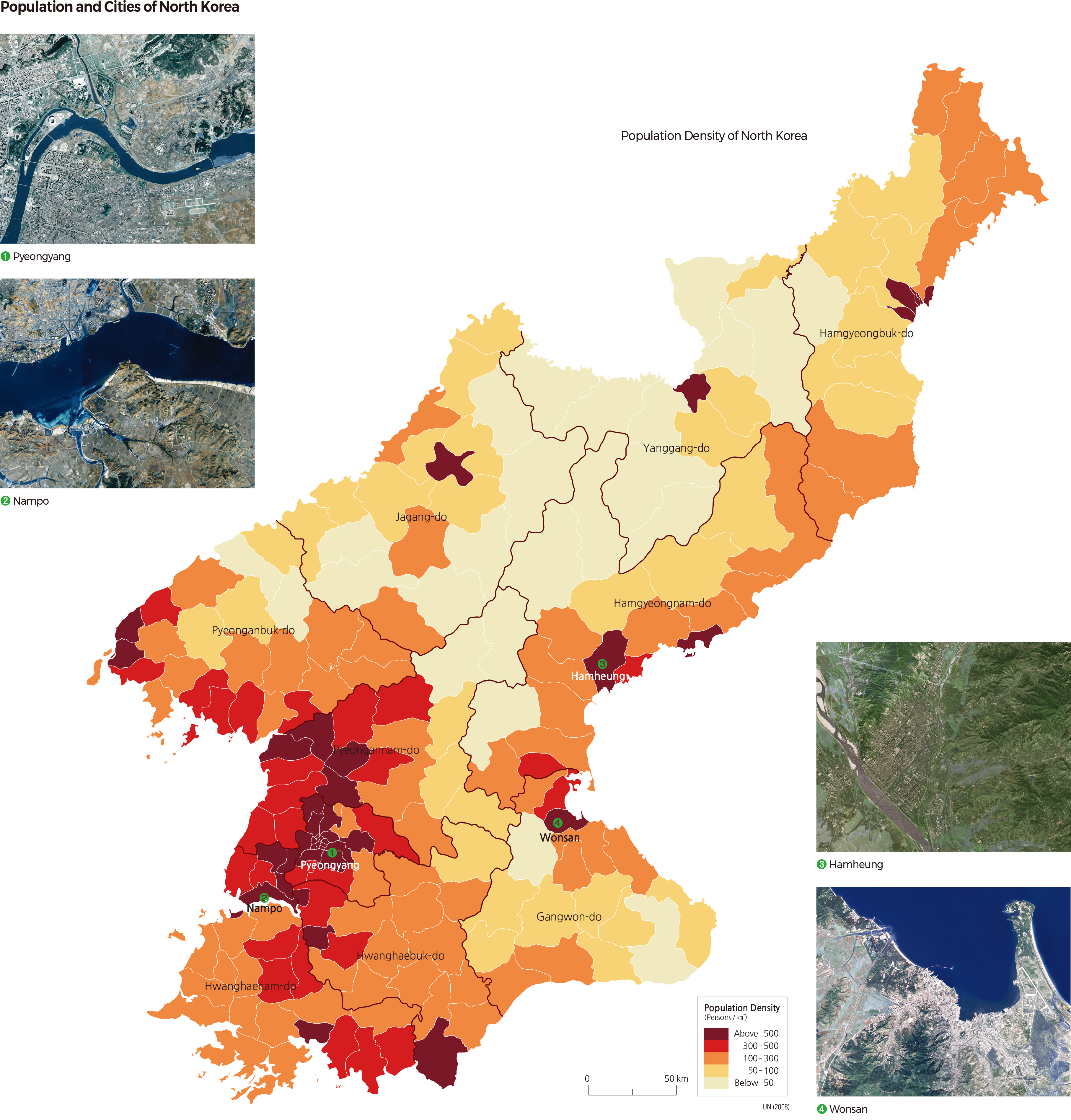 Population Density of North Korea