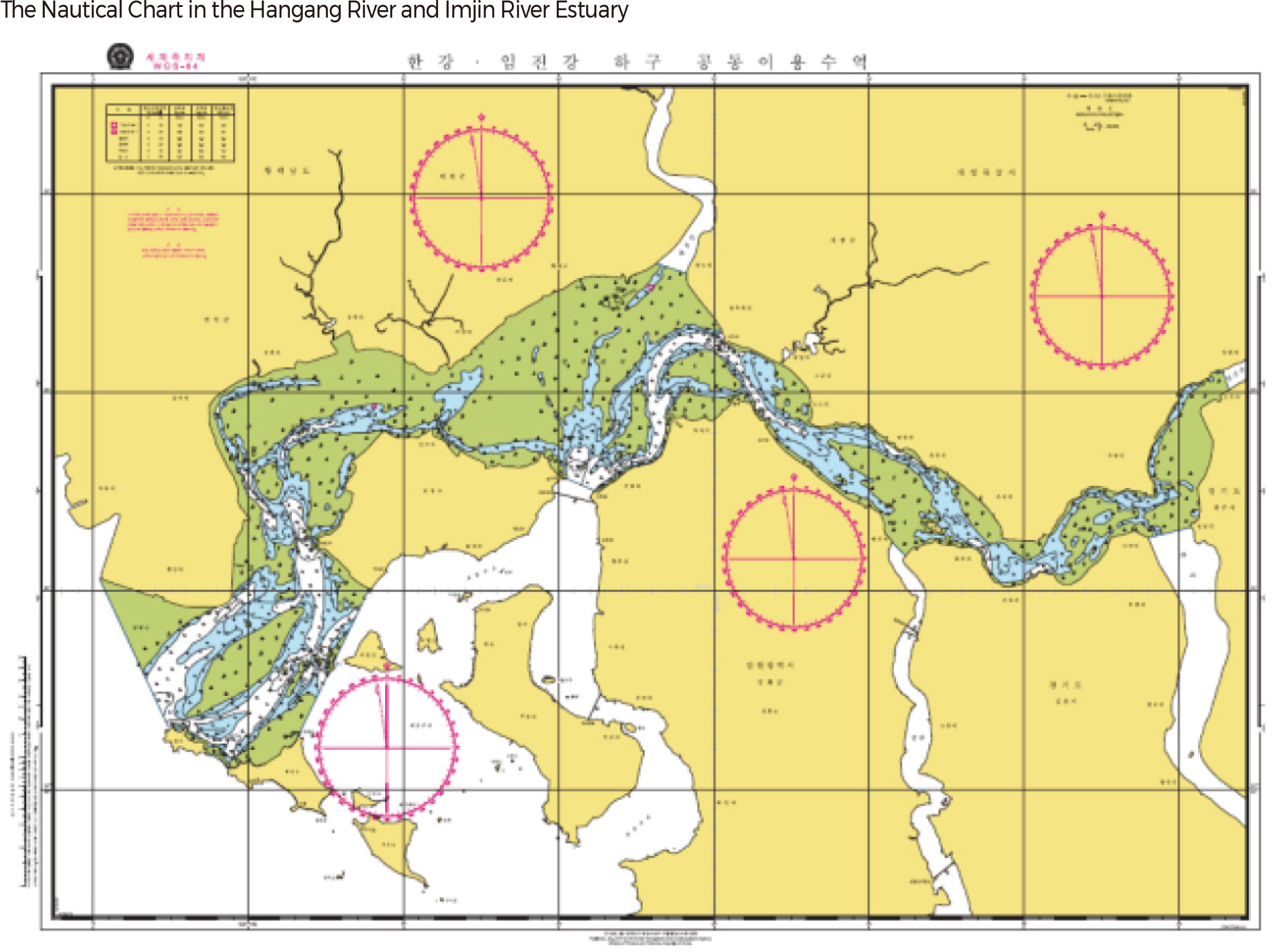 The Nautical Chart in the Hangang River and Imjin River Estuary