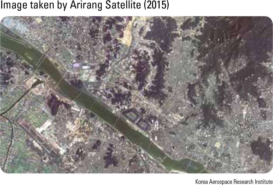 Image taken by Arirang Satellite (2015)