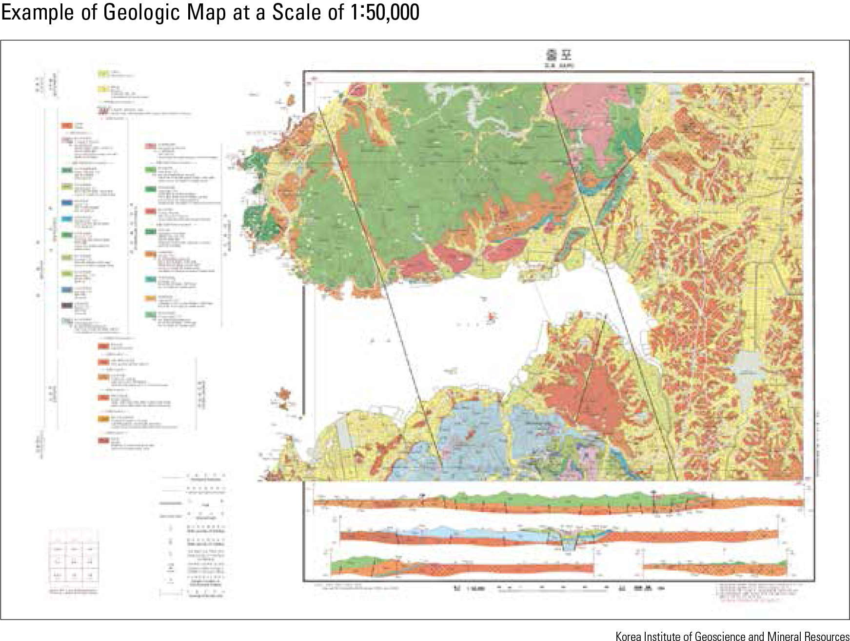Example of Geologic Map at a Scale of 1:50,000