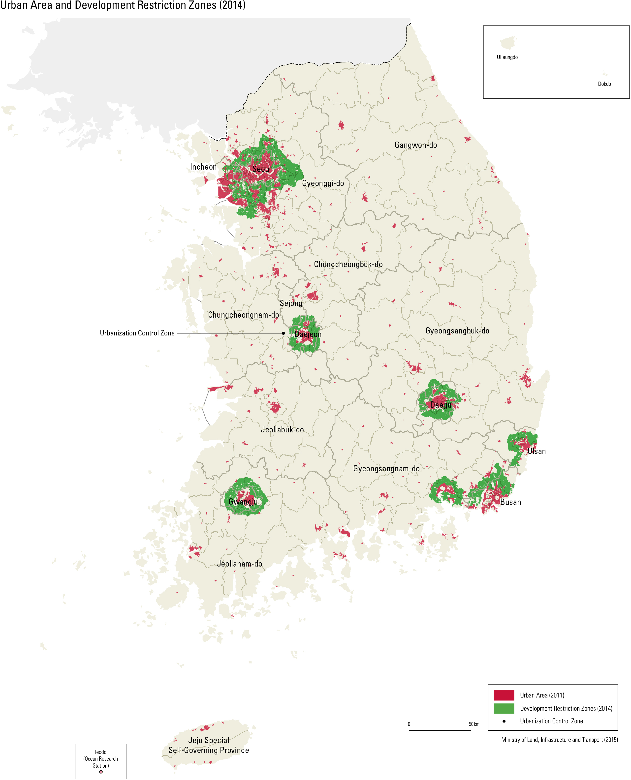 Urban Area and Development Restriction Zones (2014)