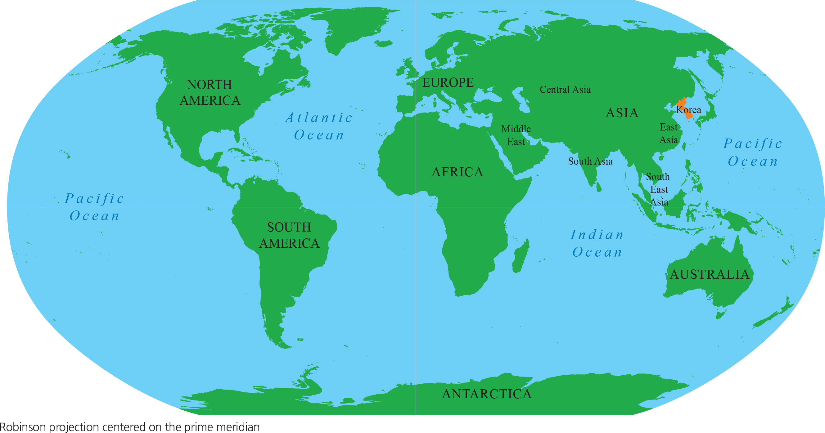 korean peninsula world map